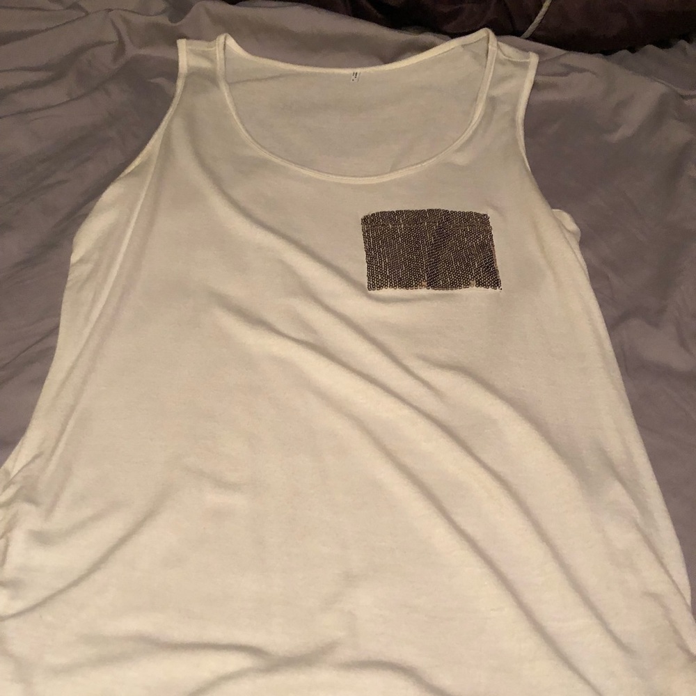 Sparky pocket ruffled side tank